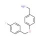 4-(4-Fluoro-benzyloxy)-benzylamine - chemical structure image