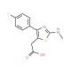 [4-(4-Fluoro-phenyl)-2-methylamino-thiazol-5-yl]-acetic acid - chemical structure image