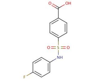 4-(4-Fluoro-phenylsulfamoyl)-benzoic acid - chemical structure image