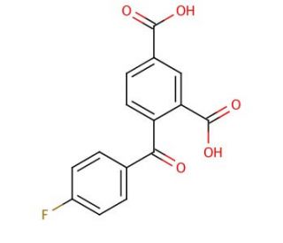 4-(4-Fluorobenzoyl)isophthalic Acid (CAS 1645-24-5) - chemical structure image