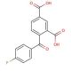 4-(4-Fluorobenzoyl)isophthalic Acid (CAS 1645-24-5) - chemical structure image