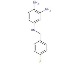4-(4-Fluorobenzylamino)-1,2-phenylenediamine (CAS 491871-67-1) - chemical structure image