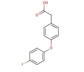 4-(4-Fluorophenoxy)phenylacetic acid (CAS 41073-15-8) - chemical structure image