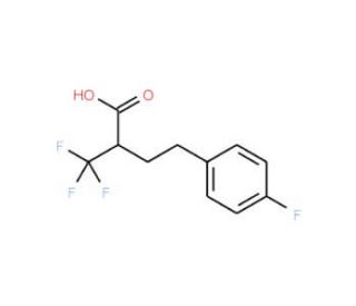4-(4-Fluorophenyl)-2-(trifluoromethyl)butanoic acid (CAS 932710-60-6) - chemical structure image