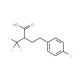 4-(4-Fluorophenyl)-2-(trifluoromethyl)butanoic acid (CAS 932710-60-6) - chemical structure image