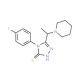 4-(4-fluorophenyl)-5-(1-piperidin-1-ylethyl)-4H-1,2,4-triazole-3-thiol - chemical structure image