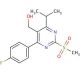 4-(4-Fluorophenyl)-5-hydroxymethyl-6-isopropyl-2-methylsulfonylpyrimidine (CAS 849470-59-3) - chemical structure image
