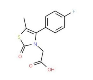 [4-(4-fluorophenyl)-5-methyl-2-oxo-1,3-thiazol-3(2H)-yl]acetic acid - chemical structure image