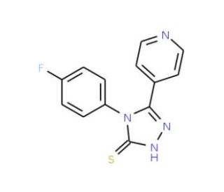4-(4-fluorophenyl)-5-pyridin-4-yl-4H-1,2,4-triazole-3-thiol - chemical structure image