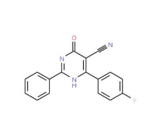 4-(4-Fluorophenyl)-6-hydroxy-2-phenyl-5-pyrimidinecarbonitrile - chemical structure image