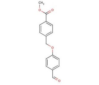 4-(4-Formyl-phenoxymethyl)-benzoic acid methyl ester (CAS 124663-30-5) - chemical structure image