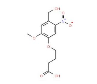 4-(4-Hydroxymethyl-2-methoxy-5-nitro-phenoxy)butyric acid (CAS 355017-64-0) - chemical structure image