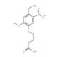 4-(4-Hydroxymethyl-2-methoxy-5-nitro-phenoxy)butyric acid (CAS 355017-64-0) - chemical structure image
