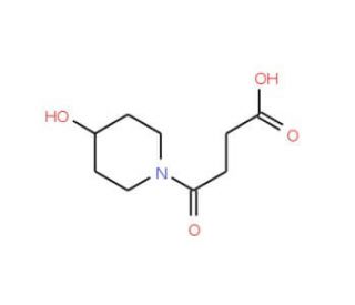 4-(4-hydroxypiperidin-1-yl)-4-oxobutanoic acid - chemical structure image