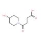 4-(4-hydroxypiperidin-1-yl)-4-oxobutanoic acid - chemical structure image