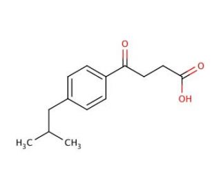 4-(4-isobutylphenyl)-4-oxobutanoic acid - chemical structure image