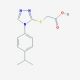 {[4-(4-isopropylphenyl)-4H-1,2,4-triazol-3-yl]thio}acetic acid - chemical structure image