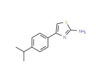 4-(4-Isopropylphenyl)thiazol-2-ylamine (CAS 108481-92-1) - chemical structure image