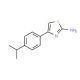 4-(4-Isopropylphenyl)thiazol-2-ylamine (CAS 108481-92-1) - chemical structure image