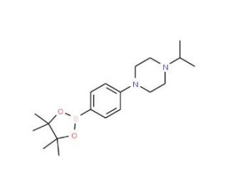 4-(4-Isopropylpiperizinyl)phenylboronic acid, pinacol ester (CAS 1073354-18-3) - chemical structure image