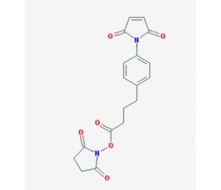 4-(4-Maleimidophenyl)butyric acid N-hydroxysuccinimide ester (CAS 79886-55-8) - chemical structure image