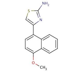 4-(4-methoxy-1-naphthyl)-1,3-thiazol-2-amine - chemical structure image