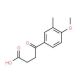 4-(4-Methoxy-3-methyl-phenyl)-4-oxo-butyric acid (CAS 33446-14-9) - chemical structure image