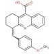 4-(4-Methoxy-benzylidene)-1,2,3,4-tetrahydro-acridine-9-carboxylic acid - chemical structure image