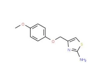 4-(4-Methoxy-phenoxymethyl)-thiazol-2-ylamine - chemical structure image