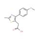[4-(4-Methoxy-phenyl)-2-methyl-thiazol-5-yl]-acetic acid - chemical structure image