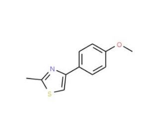 4-(4-Methoxy-phenyl)-2-methyl-thiazole (CAS 50834-78-1) - chemical structure image
