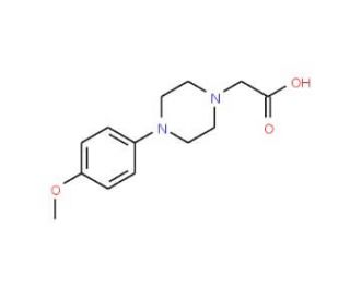 [4-(4-Methoxy-phenyl)-piperazin-1-yl]-acetic acid - chemical structure image