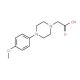 [4-(4-Methoxy-phenyl)-piperazin-1-yl]-acetic acid - chemical structure image