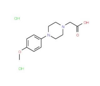[4-(4-Methoxy-phenyl)-piperazin-1-yl]-acetic aciddihydrochloride - chemical structure image