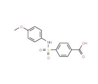 4-(4-Methoxy-phenylsulfamoyl)-benzoic acid (CAS 18738-58-4) - chemical structure image