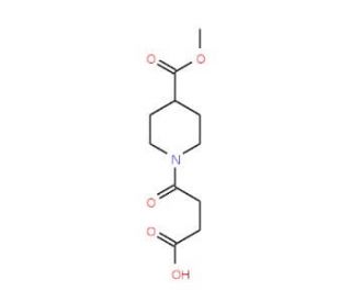 4-[4-(Methoxycarbonyl)piperidino]-4-oxobutanoic acid - chemical structure image