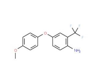 4-(4-Methoxyphenoxy)-2-(trifluoromethyl)aniline - chemical structure image