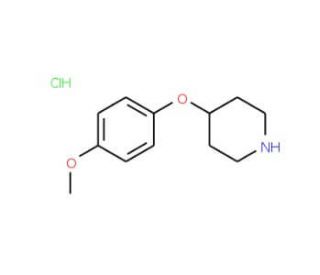 4-(4-Methoxyphenoxy)piperidine hydrochloride (CAS 333954-89-5) - chemical structure image