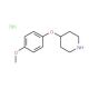 4-(4-Methoxyphenoxy)piperidine hydrochloride (CAS 333954-89-5) - chemical structure image