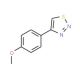 4-(4-Methoxyphenyl)-1,2,3-thiadiazole (CAS 18212-22-1) - chemical structure image