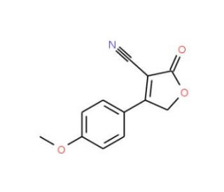 4-(4-Methoxyphenyl)-2-oxo-2,5-dihydro-3-furancarbonitrile - chemical structure image