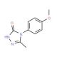 4-(4-Methoxyphenyl)-5-methyl-2,4-dihydro-3H-1,2,4-triazol-3-one (CAS 85562-69-2) - chemical structure image
