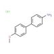 4-(4-Methoxyphenyl)aniline hydrochloride (CAS 1137-77-5) - chemical structure image