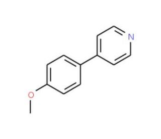 4-(4-Methoxyphenyl)pyridine (CAS 5938-16-9) - chemical structure image