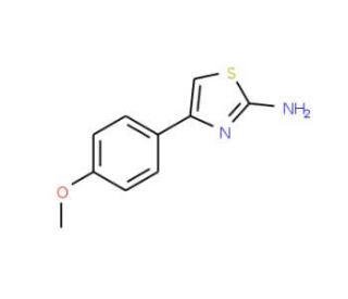 4-(4-Methoxyphenyl)thiazol-2-ylamine (CAS 2104-04-3) - chemical structure image