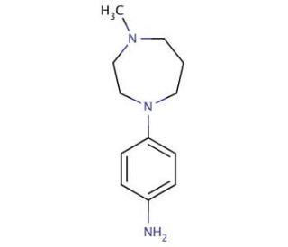 4-(4-methyl-1,4-diazepan-1-yl)aniline (CAS 219132-82-8) - chemical structure image