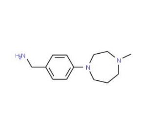 4-(4-Methyl-1,4-diazepan-1-yl)benzylamine (CAS 448934-01-8) - chemical structure image