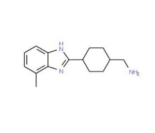 [4-(4-Methyl-1H-benzimidazol-2-yl)cyclohexyl]-methylamine - chemical structure image