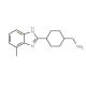 [4-(4-Methyl-1H-benzimidazol-2-yl)cyclohexyl]-methylamine - chemical structure image