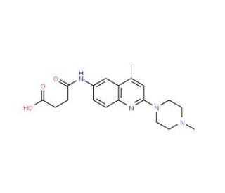 4-{[4-Methyl-2-(4-methylpiperazin-1-yl)quinolin-6-yl]amino}-4-oxobutanoic acid - chemical structure image
